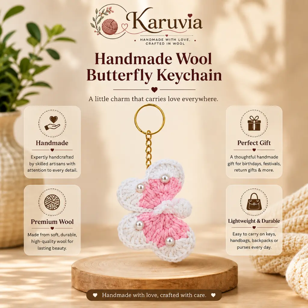 Karuvia Butterfly Keychain Features.webp