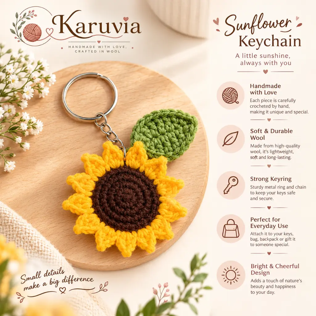 Karuvia sunflower crochet kitchen features.webp