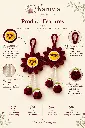 Shubh Labh Crochet Hanging – Maroon Features.webp
