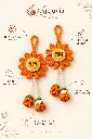 Shubh Labh Crochet Hanging – Orange Features.webp
