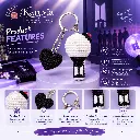 BTS-Inspired Crochet Lightstick & Heart Keychain Features.webp
