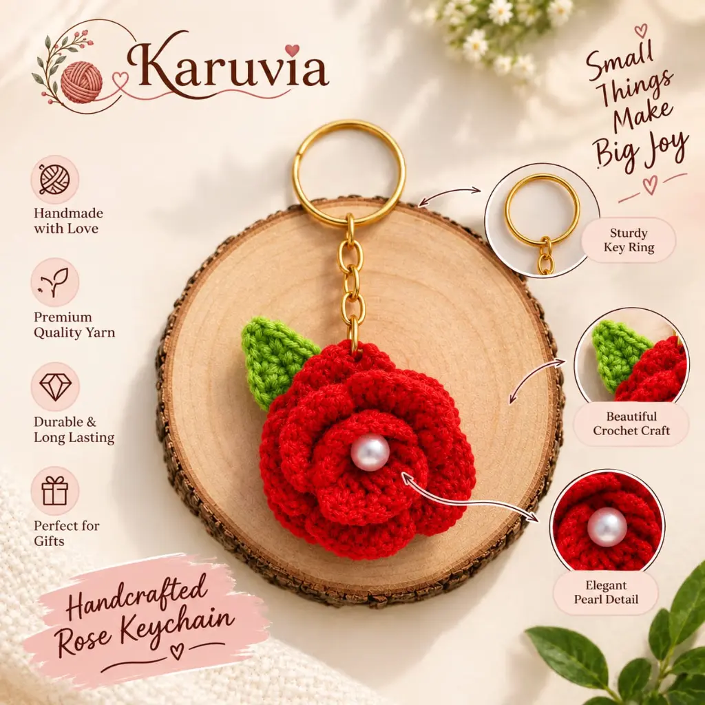 Rose Bloom Keychain Features.webp