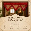 Pearl Tassel Wool Toran.webp