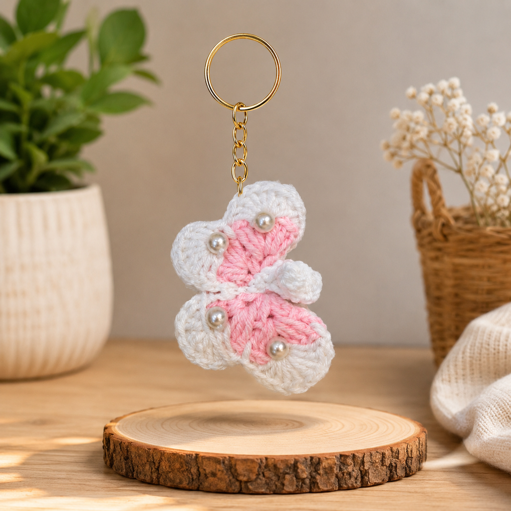 Karuvia Crochet Butterfly Keychain