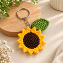 Karuvia Sunflower Crochet Keychain