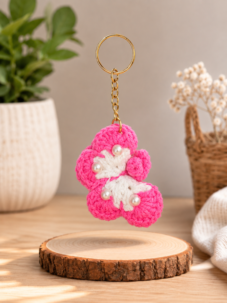 Karuvia Crochet Butterfly Keychain