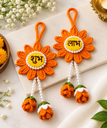 Karuvia Shubh Labh Crochet Hanging – Orange