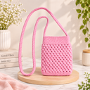 Karuvia Blush Bloom Crochet Sling Bag